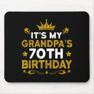 Mousepad É o 70º Aniversário do Meu Avô Feliz Aniversário 7