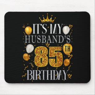 Mousepad É o 85º Aniversário do Marido Feliz Obra de Arte