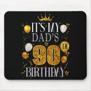 Mousepad É o 90º aniversário do meu pai Feliz aniversário 9
