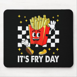 Mousepad É o Dia da Batata Frita - Comida Rápida de Batatas