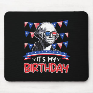 Mousepad É o Dia da Independência do Meu Aniversário George