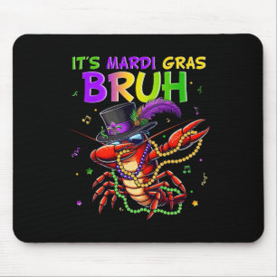 Mousepad É o Mardi Gras Bruh Dabbing Crawfish Carnaval para