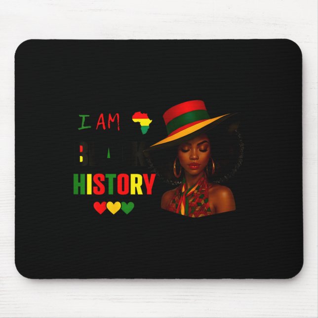 Mousepad É o Mês da História Negra Mulheres Afro-Americanas (Frente)