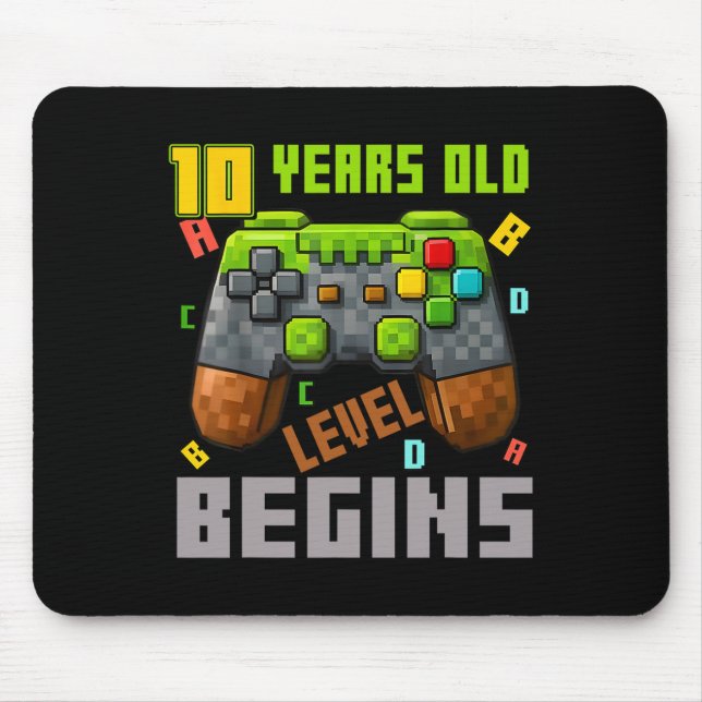 Mousepad É o meu 10º aniversário Pixel Gaming Controller 10 (Frente)