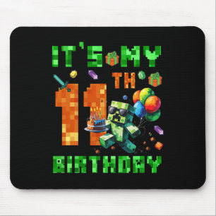 Mousepad É o meu 11º aniversário Pixel Número Jogo de Vídeo