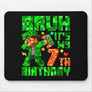Mousepad É o meu 7º aniversário, menino, jogo Xel 7 anos