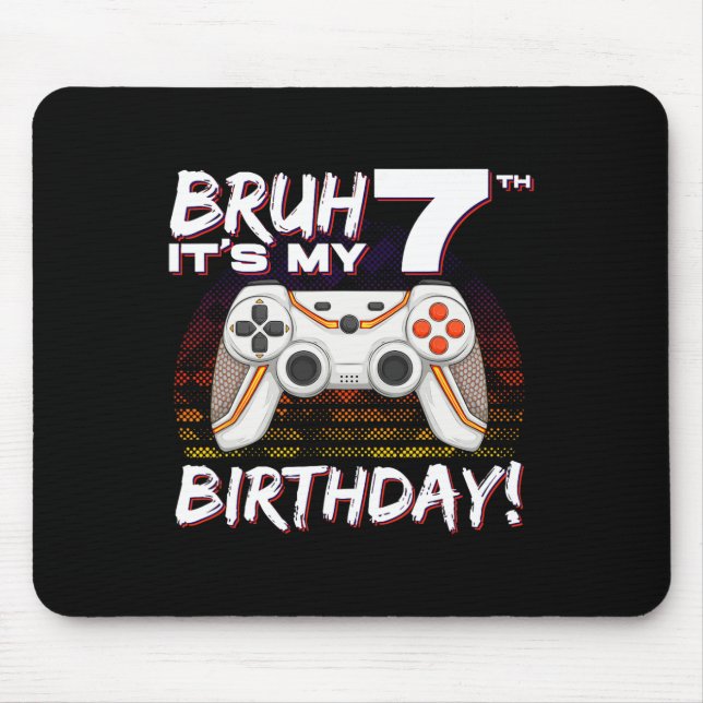 Mousepad É o meu 7 de jogos de azar de aniversário de 7 (Frente)