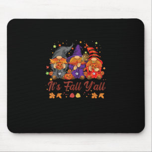 Mousepad É o outono de todos os gnomos do Halloween Pumpkin