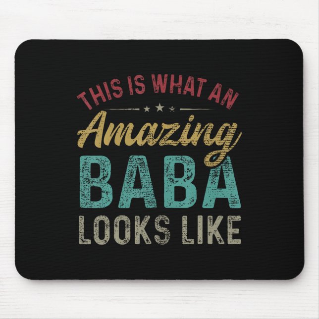 Mousepad É O Que Uma Baba Incrível Parece Dia de os pais (Frente)