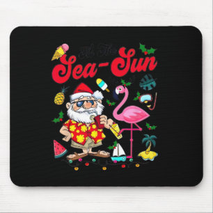 Mousepad É O Sol Mar Santa Natal Em Julho Papai Noel