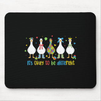 Mousepad É Ok Ser Diferente Ganso Bobo Especial Autismo