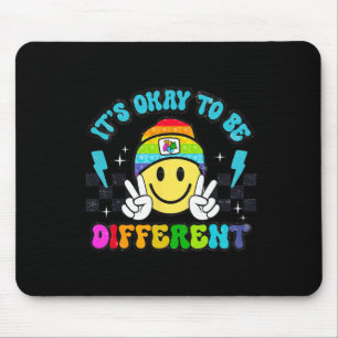 Mousepad É Okay Ser Diferente Sorriso Face Puzzle Autismo