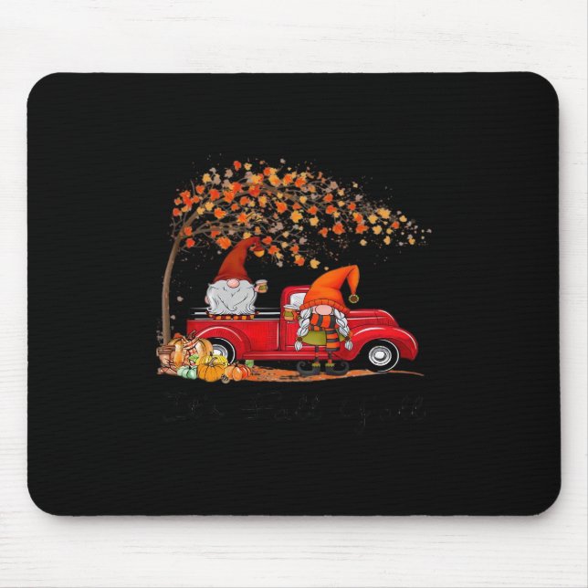 Mousepad É Outono, Pessoal! Abóbora de Halloween (Frente)