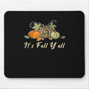 Mousepad É Outono Pessoal Feliz Outono Leopardo