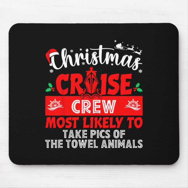 Mousepad É Provável Que Tome Fotos Do Natal Dos Animais Das (Frente)