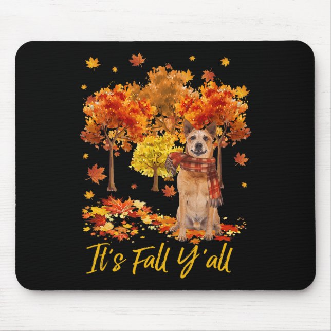 Mousepad É Pumpkin de Árvore de Cachorro Australiana de Que (Frente)