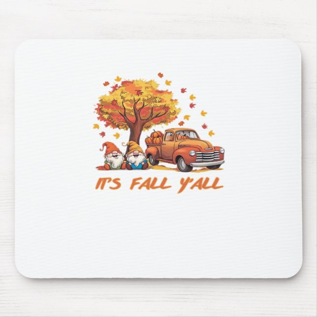 Mousepad É Pumpkin Gnomo Autumn Tree Pumpkin (Frente)