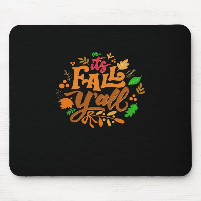 Mousepad É Queda Y'all Essencial Retro Clássico (Frente)