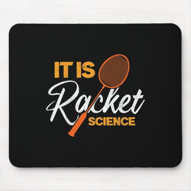 Mousepad É Racket Science Dminton Shuttle Birdie Dminto (Frente)