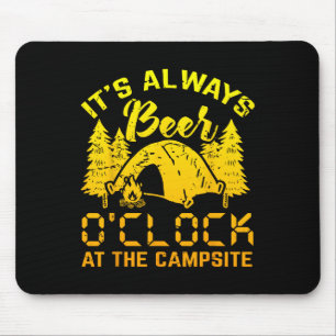 Mousepad É Sempre Cerveja O Relógio Engraçado Presente