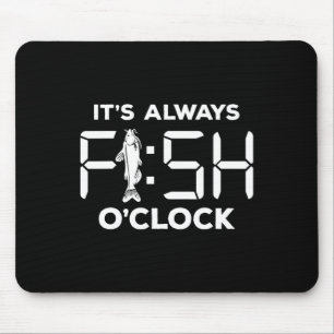 Mousepad É Sempre Hora do Peixe Divertido de Pescar