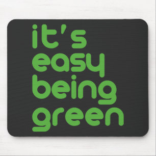 Mousepad É ser fácil verde