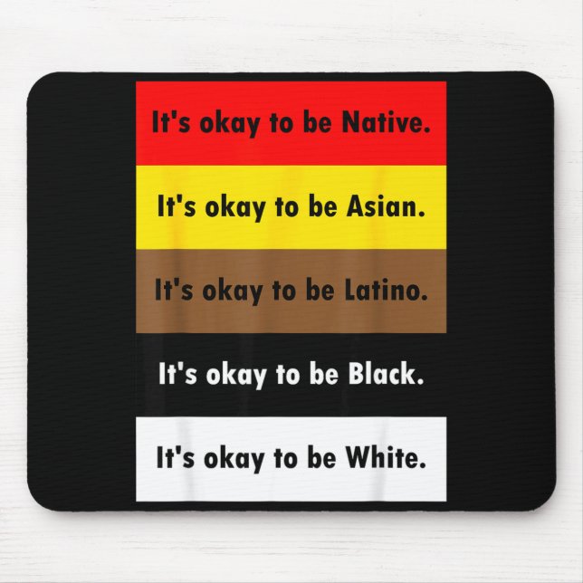 Mousepad É ser nativo é ser asiático é ser  (Frente)