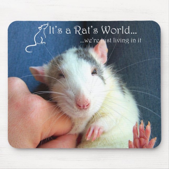 Mousepad É tapete do rato do mundo de um rato (Frente)