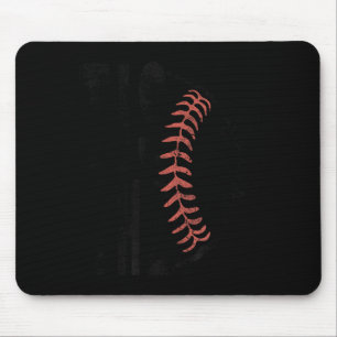 Mousepad É Temporada Beisebol Softbol Arte Divertida