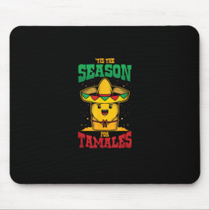 Mousepad É Temporada de Tamales Festa de Natal Mexicana