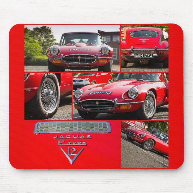 Mousepad E-Tipo V12 de Jaguar (Frente)