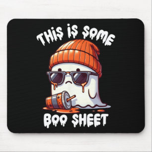 Mousepad É Uma Folha Engraçada Ghost Spooky Season Hallow?