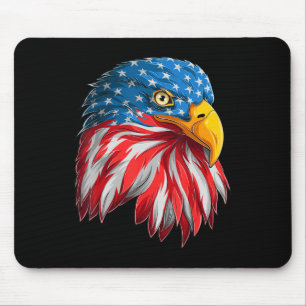 Mousepad Eagle Head American Flag Patriótico 4 de julho