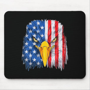 Mousepad Eagle Head American Flag Patriótico 4 de julho de