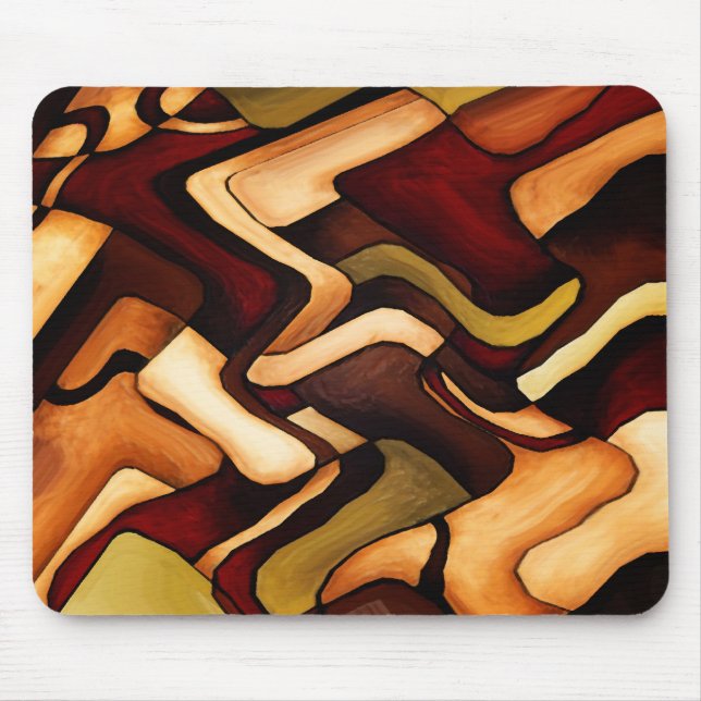 Mousepad Earth Weave Fine Abstrato Digital (Frente)