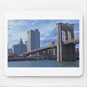 Mousepad East River: Ponte de Brooklyn & construção