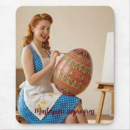 Mousepad Easter Art Studio Vintage Retro Suporte de Mouse