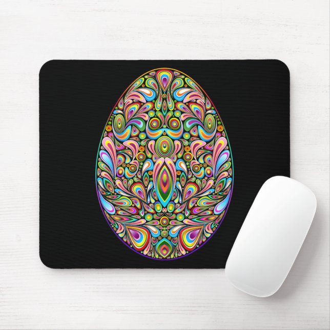 Mousepad Easter Egg Psychedelic Design Kids Organic T-Shirt (Com mouse)