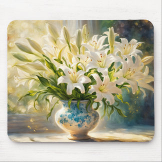 Mousepad Easter Lilies & Vase