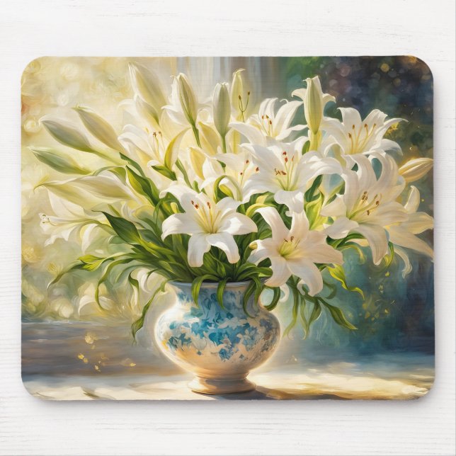 Mousepad Easter Lilies & Vase (Frente)