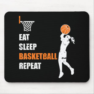 Mousepad Eat Sleep Basketball Repeat Girls Basketball Play