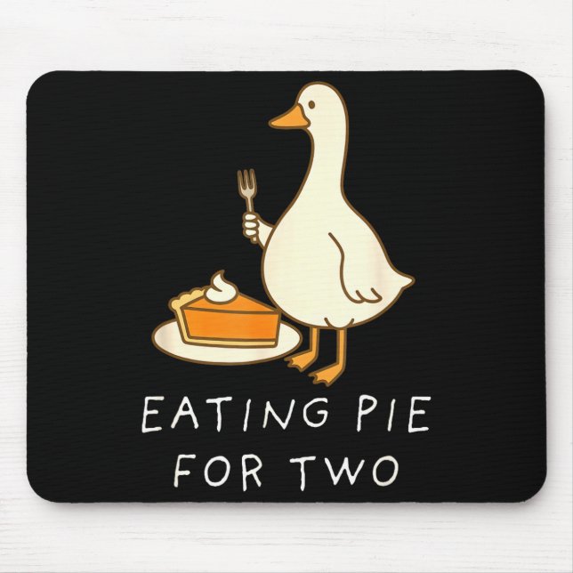 Mousepad Eating E For Two Silly Goose Baby Announcement Mat (Frente)