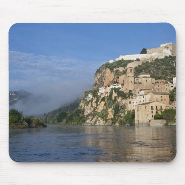 Mousepad Ebro River (Ria Ebre); Castelo de Templar;  cedo (Frente)