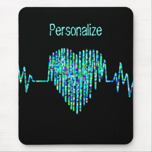 Mousepad ECG coração médico linha kg