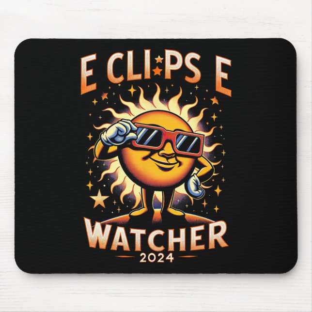 Mousepad Eclip Solar Eclipse Sun Vestindo 2024 (Frente)