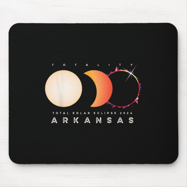 Mousepad Eclipse 2024 Astronomy Total do Arkansas (Frente)