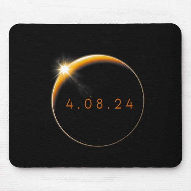 Mousepad Eclipse Solar 2024 040824 Eclipse Mens Mulheres Cr (Frente)