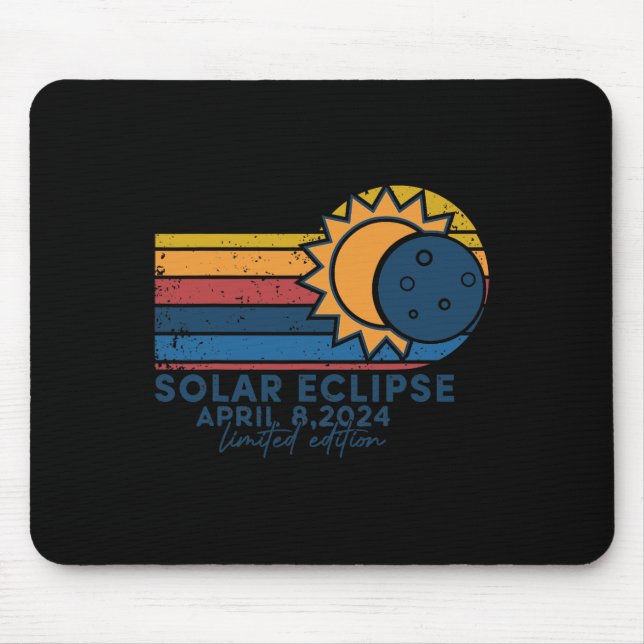 Mousepad Eclipse Solar 2024 Eclipse Solar Total abril 8 202 (Frente)