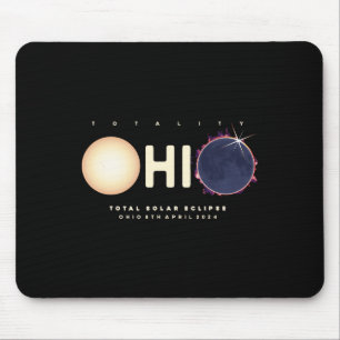 Mousepad Eclipse Solar 2024 Ohio Total Astronomy Gr