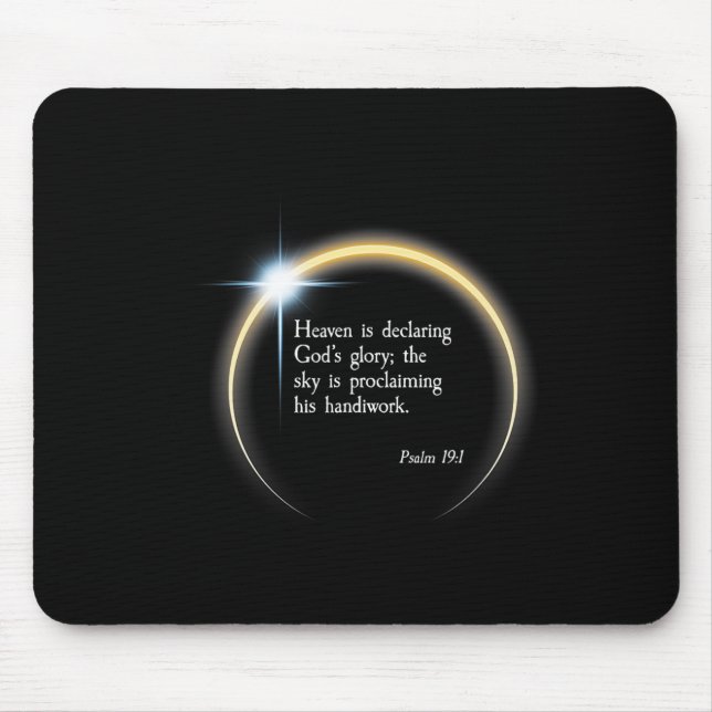Mousepad Eclipse Solar 2024 - Salm 191 (Frente)